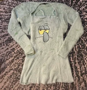 Dollskill x Spongebob Squidward Soak Up My Love Dress and Shrug Dress size M thumbnail 3