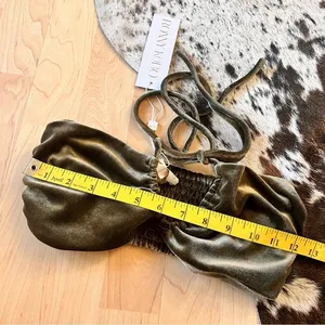 RONNY‎ KOBO X REVOLVE NWT Freya Keyhole Bra Top Capulet Olive Green Size Small thumbnail 7