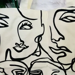 NEW Canvas Face Tote Bag thumbnail 4