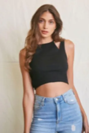 Cutout Cropped Tank Top thumbnail 3