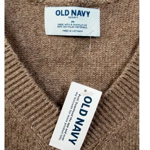 Old Navy SoSoft Sweater Mini Dress NWT Sleeveless‎ V-Neck Marled Brown M thumbnail 2