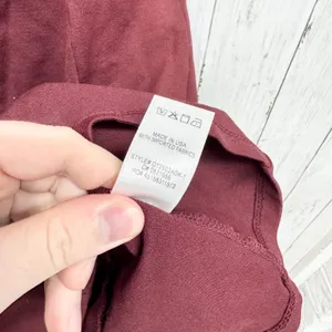 Lulus Dress Women Size Medium Short Sleeve Mini Zip Back Maroon Business Evening thumbnail 7