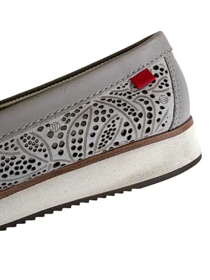 EUC Marc Joseph Leather Chambers Street Loafers Grey Size 6.5 thumbnail 5