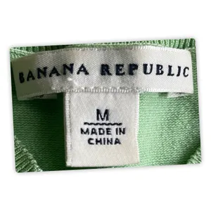 Banana Republic Silk Blend Sleeveless Sweater Tank Top Mint Green Women's M thumbnail 4