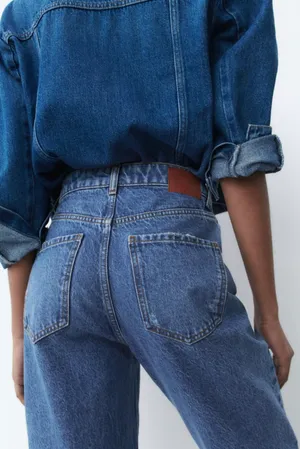 High Waisted Ripped Rigid Z1975 Mom Jeans thumbnail 6