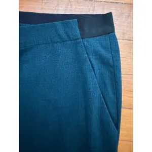 Uniqlo Smart Style Ankle Pants Women XL Teal Blue Excellent Stretch Tapered thumbnail 4
