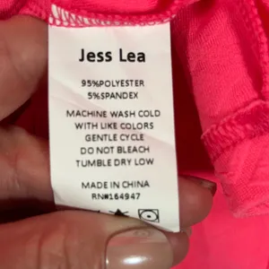Jess Lea Pink Quilted Half Zip Polo Collar Shift Dress Small Hot Pink‎ Sporty thumbnail 5