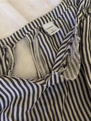 Coastal grandma flowy nautical stripe tank / Old Navy Black XL thumbnail 8