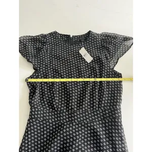 Ann Taylor Sheath Dress Womens 2 Black Floral Cap Sleeve NWT thumbnail 7