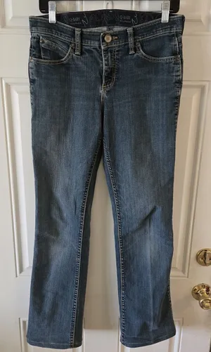 Wrangler Q-Baby Bootcut Jeans Womens 5/6 x 31 Western Stretch Low Rise Rodeo Y2K thumbnail 1