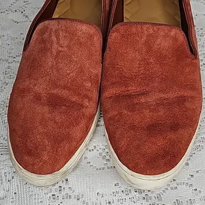Birdies Swift leather burnt orange slip on loafer flats shoes sz 8 thumbnail 3