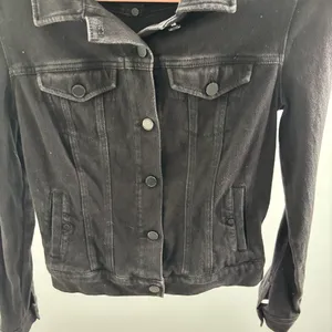 Liverpool Black Rinse Kolten Denim Jean Jacket thumbnail 7