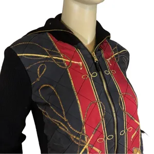 Vtg 1990'S Lauren Ralph Lauren Equestrian Bishop Silk & Wool Zipper Cardigan (M) thumbnail 7