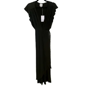 NWT MISA Los Angeles Irina Rope Belt‎ Dress in Olive Green thumbnail 3