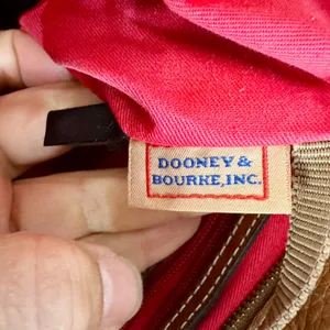 Dooney & Bourke Pebble Grain Lexington Tote Handbag Leather Caramel Brown thumbnail 11