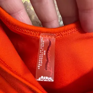 Free People Breathe Deeper Crop Tank Bright Orange Medium NWOT thumbnail 3