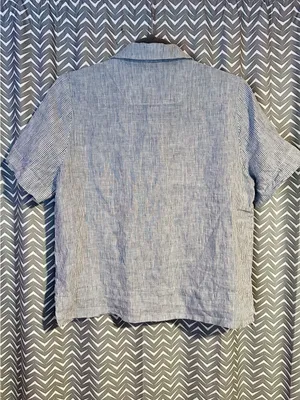 Quince | 100% European Linen Short Sleeve Shirt, Small thumbnail 7