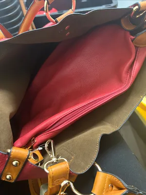 Women’s 2 pc Satchel Bag (Red) NWT Red thumbnail 7
