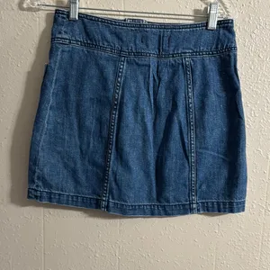 Free People Blue Mini Cargo Skirt thumbnail 4