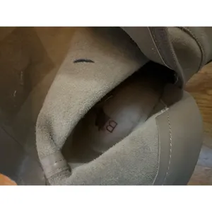 BP Surina Lea Women’s 10M Leather Suede Tan Chunky Block Heal Ankle Bootie Boots thumbnail 7