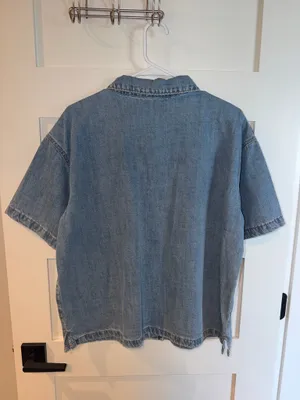 Denim button down shirt thumbnail 4
