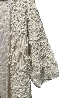 Akemi + Kin Anthropologie Textured Fringe‎ Blanket Cardigan OS thumbnail 6