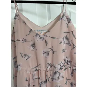 Collective Concepts Floral Ruffle Midi Dress Womens Size S Pink Chiffon Cottage thumbnail 2