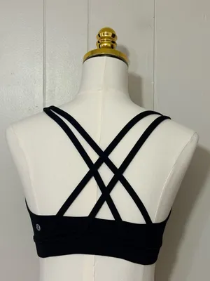 Lululemon Energy Bra Black Medium Support Size 6 W2326S thumbnail 5