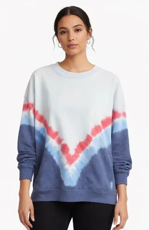 FP Movement by Free People Metti Tie Dye Sweatshirt Size S Ombre Pullover Lounge thumbnail 1