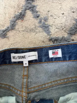 Women’s re/done originals blue jeans (size 26) thumbnail 4