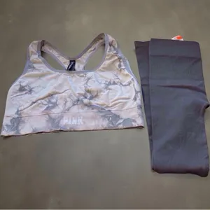 PINK Active Bra (Fits Small) + Tilly’s Ribbed Leggings Set | XS/S thumbnail 6