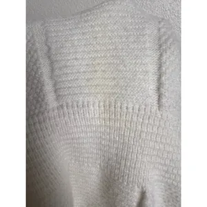 Area Stars White Open Back Knit Long Sleeve Mock Neck Sweater Mini Dress Size M thumbnail 16