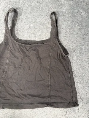 Aerie Gray cropped Tank Top medium thumbnail 3