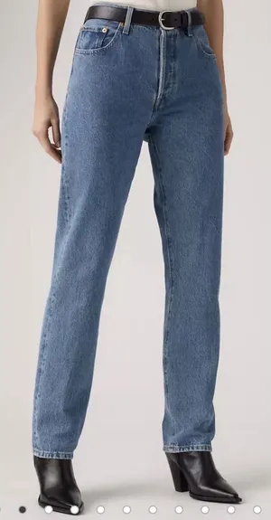 501® Original Fit Women's Jeans 90's Size 25 By 32 Medium Wash Premium Denim thumbnail 1