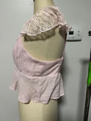 PacSun Pink Babydoll Top thumbnail 2
