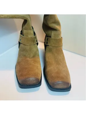 Steve Madden RUSKIN Moto boots Brown Chestnut Suede Leather country Cowgirl 8M thumbnail 12
