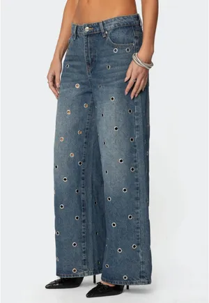 Jaimie Grommet Low Rise Jeans thumbnail 9