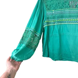 Anthropologie Blink London Sunshine Peasant Top Blouse Size Medium thumbnail 7