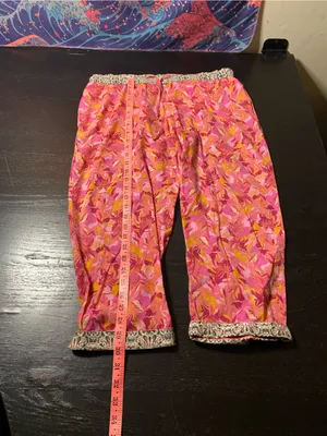 Sundance Pink and Yellow Floral Pajama Bottoms thumbnail 4