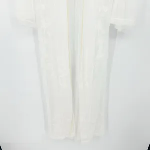 Victorias Secret‎ VS Ethereal Bridal Whimsical Lace Mesh Sheer Kimono Robe M/L thumbnail 7