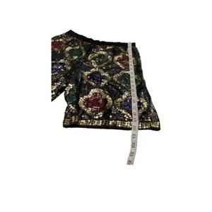 S N F‎ Silk Sequin Medallion Top And Shorts Size Medium thumbnail 9