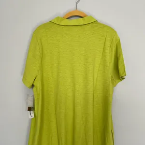 NEW NWT Soft Surroundings Lime Green Midi Dress thumbnail 4