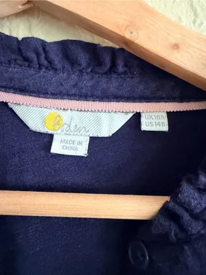 Boden Navy Ruffle thumbnail 2
