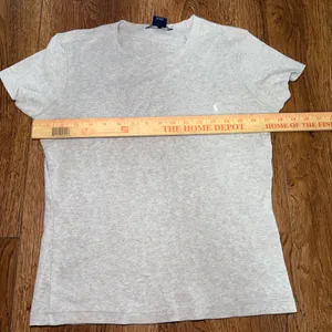 Y2K Ralph‎ Lauren Sport Womens Gray Heather 100% Cotton Crew Neck T-Shirt Size L thumbnail 5