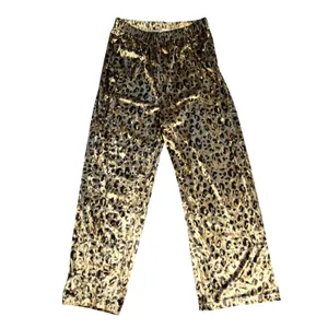 anthropologie Mare Mare Cheetah Velvet Pants Size: L thumbnail 2