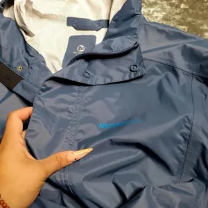Merrell‎ Blue Hooded Pullover Windbreaker Jacket thumbnail 12
