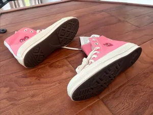 NWT Converse X Comme des Garcons 70 High-Top Sneakers Pink Size 7 thumbnail 13