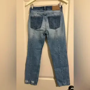 Free People We The Free‎ Women's Two Toned Patchwork Distressed Denim Jeans 24 thumbnail 3