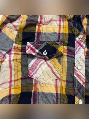 Arizona Jeans Women’s Plaid Button Up Shirt Medium thumbnail 4