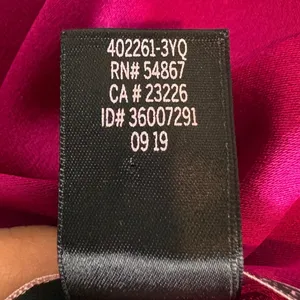 Victoria's Secret Hot Pink Satin Kimono Robe Mesh Detail Missing Belt Size‎ XS/S thumbnail 7